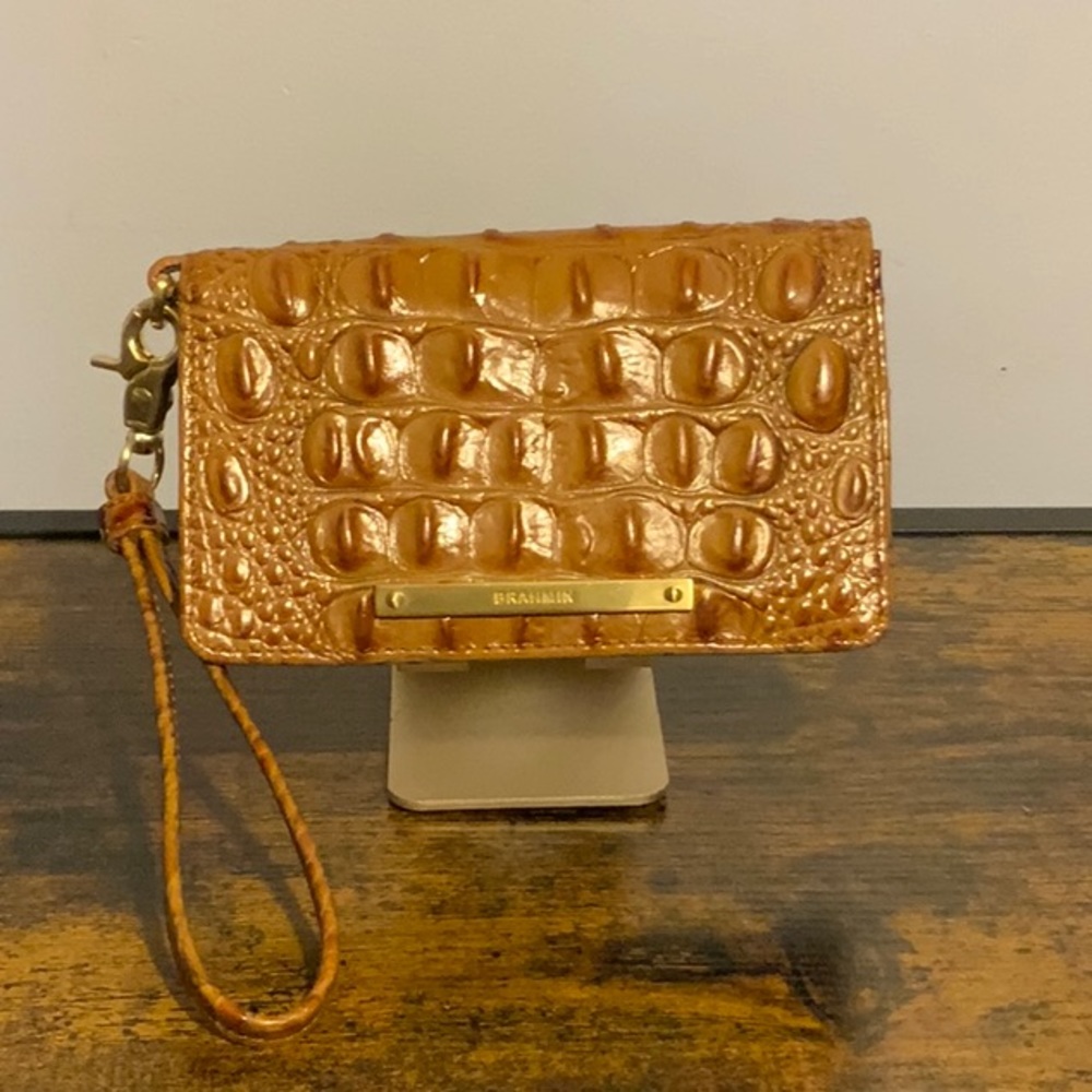 RARE Brahmin Stout Wristlet Wallet Debra Melbourne Leather